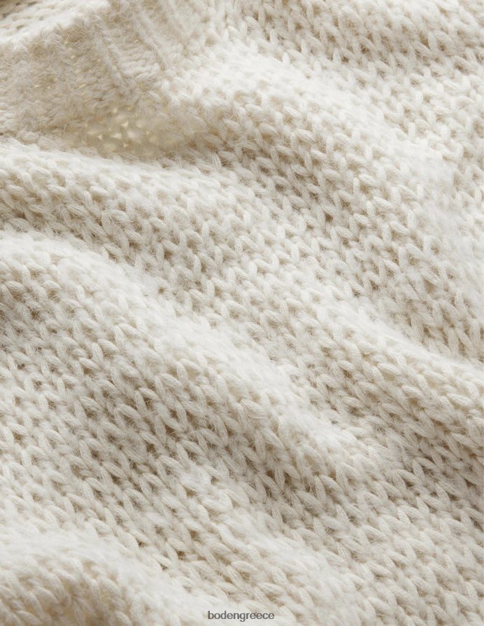 ζεστό ελεφαντόδοντο είδη ένδυσης χνουδωτό μπλουζάκι με ανοιχτή βελονιά Boden γυναίκες 464PH81383