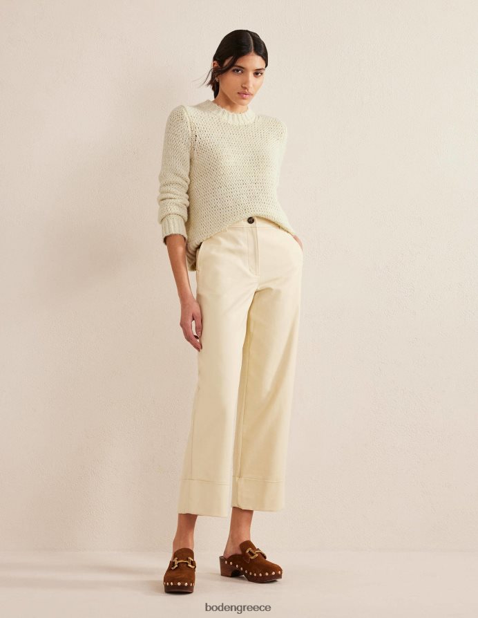 ζεστό ελεφαντόδοντο είδη ένδυσης χνουδωτό μπλουζάκι με ανοιχτή βελονιά Boden γυναίκες 464PH81383