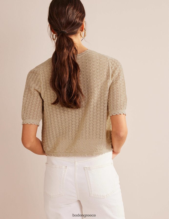 χρυσή λάμψη είδη ένδυσης κομμένη κοντομάνικη ζακέτα Boden γυναίκες 464PH81394