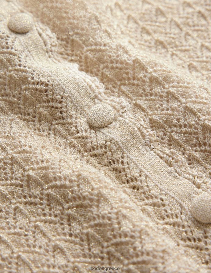 χρυσή λάμψη είδη ένδυσης κομμένη κοντομάνικη ζακέτα Boden γυναίκες 464PH81394