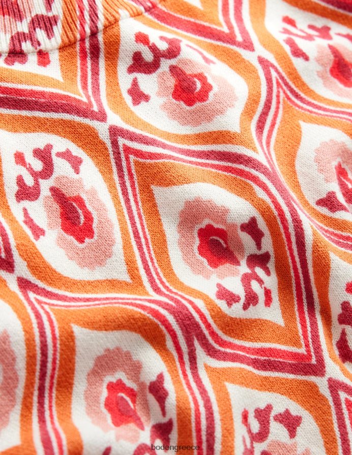 κουμκουάτ και γεωγραφικός καταρράκτης είδη ένδυσης εμπριμέ άλμα με ψηλό λαιμό Boden γυναίκες 464PH81486