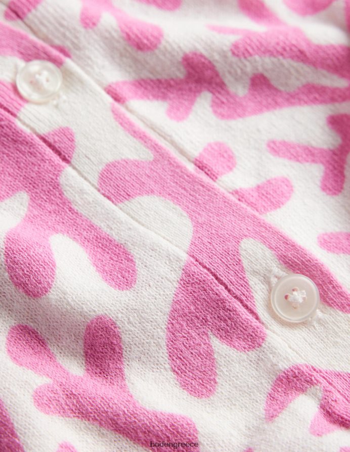 άνθη δαμασκηνιάς & αφηρημένο φύλλωμα είδη ένδυσης στάμπα ζακέτα παραλίας Boden γυναίκες 464PH81505