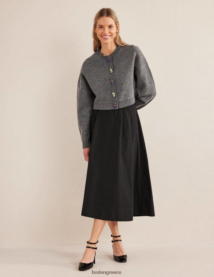 σκούρο γκρι μελανζέ είδη ένδυσης στολισμένη ζακέτα με σφάλματα Boden γυναίκες 464PH81678