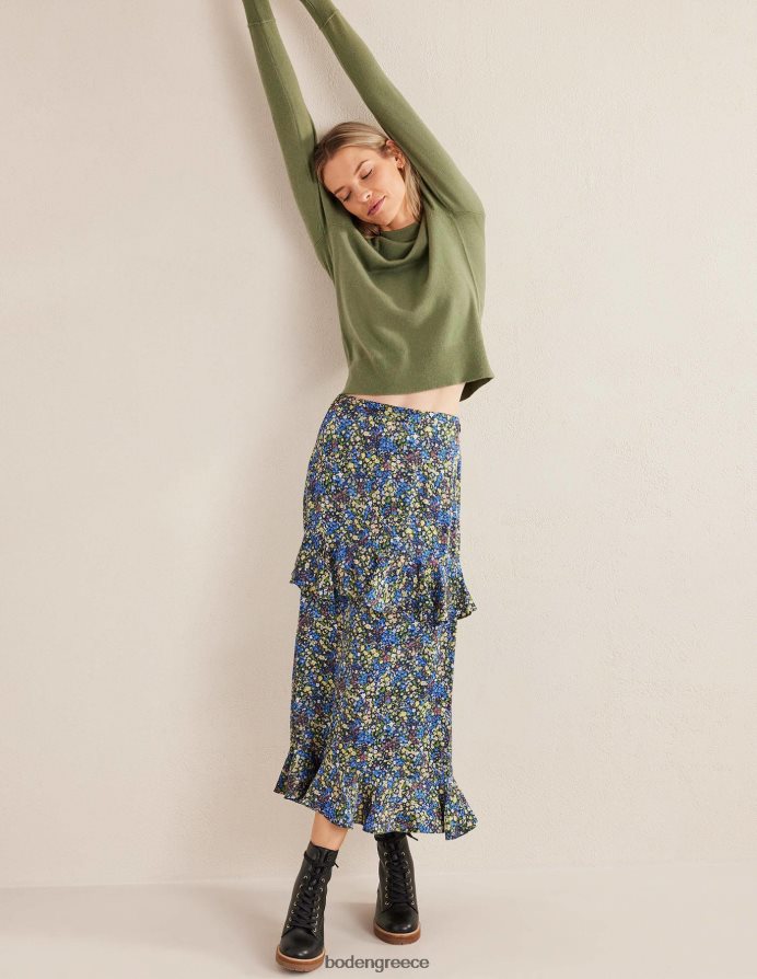 πέτρινο πράσινο είδη ένδυσης Μπλούζα ώμου από κασμίρι Boden γυναίκες 464PH81699