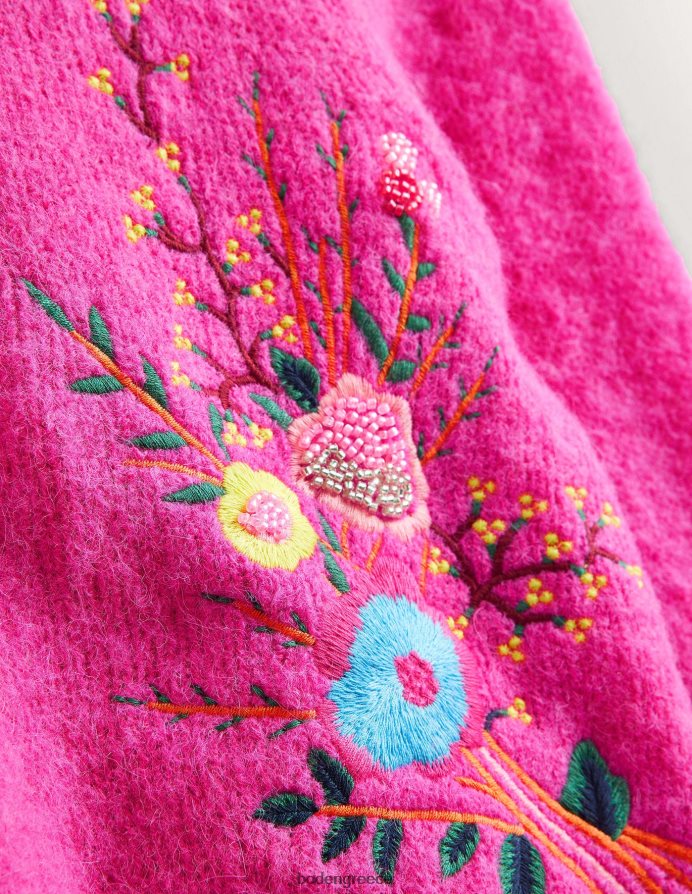 συγκλονιστικό ροζ φλοράλ είδη ένδυσης αφράτο λουλουδάτο άλμα με λεπτομέρεια Boden γυναίκες 464PH81759