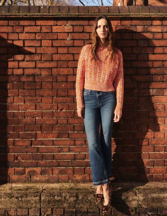 πορτοκαλί & ροζ μάργα είδη ένδυσης μαρμαρένιο βραχυκυκλωτήρα καλωδίων Boden γυναίκες 464PH81772