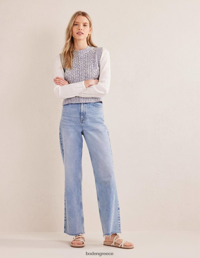 μπλε χιονοθύελλα & ελεφαντόδοντο μάργα είδη ένδυσης δεξαμενή πλεκτού καλωδίου Boden γυναίκες 464PH82027