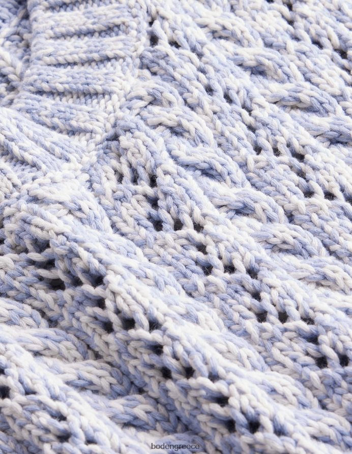 μπλε χιονοθύελλα & ελεφαντόδοντο μάργα είδη ένδυσης δεξαμενή πλεκτού καλωδίου Boden γυναίκες 464PH82027