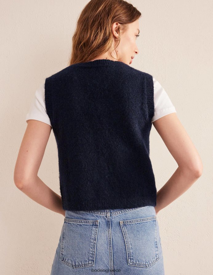 ΠΟΛΕΜΙΚΟ ΝΑΥΤΙΚΟ είδη ένδυσης κομμένη αφράτη δεξαμενή ζακέτας Boden γυναίκες 464PH82120