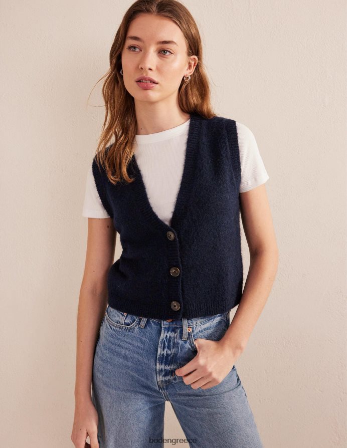 ΠΟΛΕΜΙΚΟ ΝΑΥΤΙΚΟ είδη ένδυσης κομμένη αφράτη δεξαμενή ζακέτας Boden γυναίκες 464PH82120