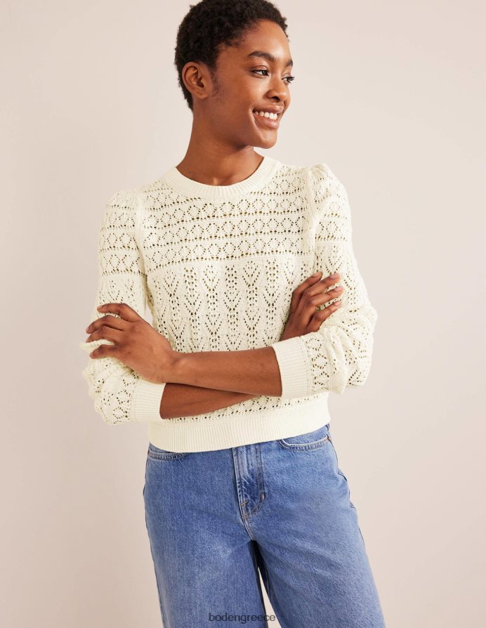 ζεστό ελεφαντόδοντο είδη ένδυσης βαμβακερό πουέντ Boden γυναίκες 464PH82131