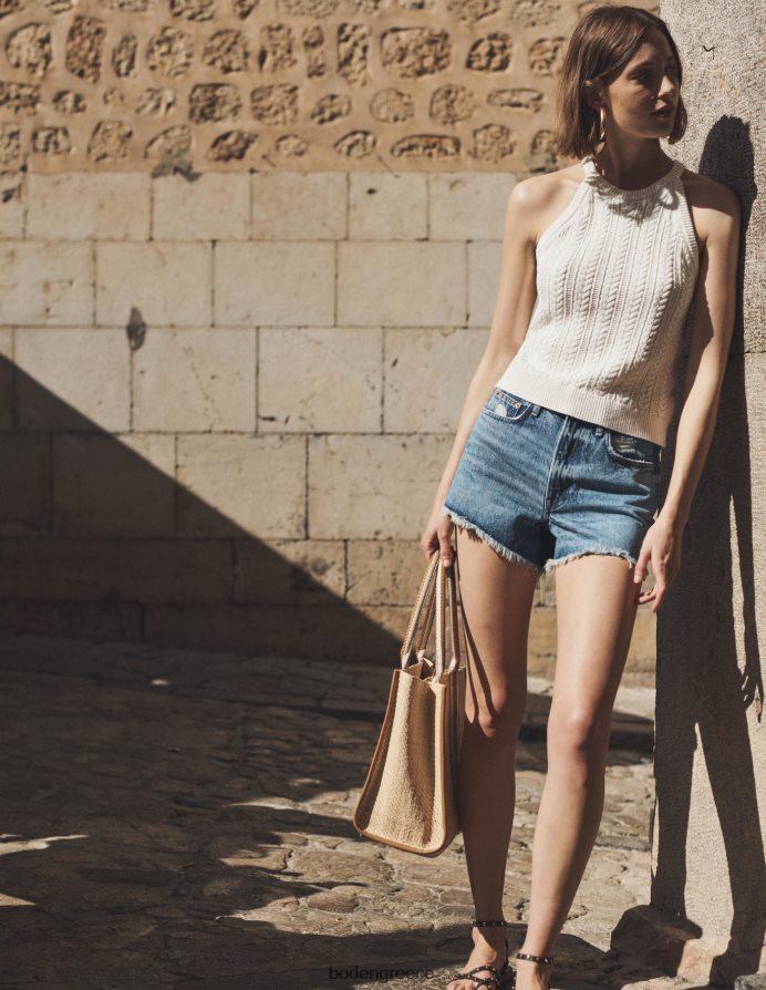 ζεστό ελεφαντόδοντο είδη ένδυσης βελονιά πλεκτή δεξαμενή Boden γυναίκες 464PH8616