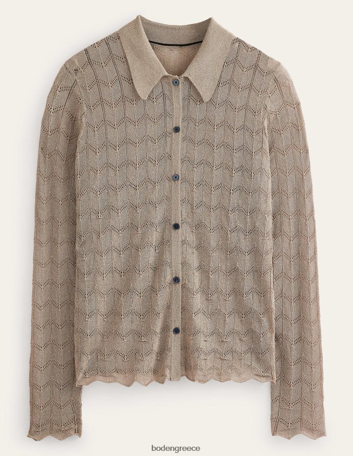 μεταλλική πέτρα είδη ένδυσης πλεκτό πουκάμισο παραλίας Boden γυναίκες 464PH8617
