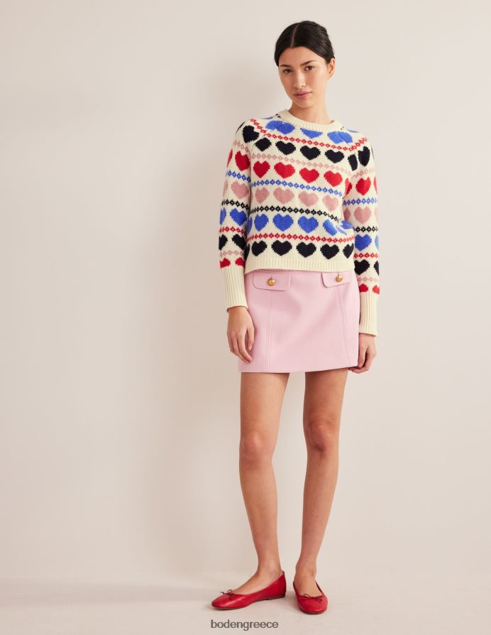 καρδιά ελεφαντόδοντο νεραϊδούλα είδη ένδυσης χοντρός άλτης του Fair Isle Boden γυναίκες 464PH82037