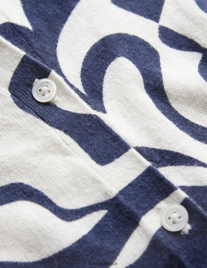 μελανοδοχείο & ιβουάρ bloom azure είδη ένδυσης στάμπα ζακέτα παραλίας Boden γυναίκες 464PH81284