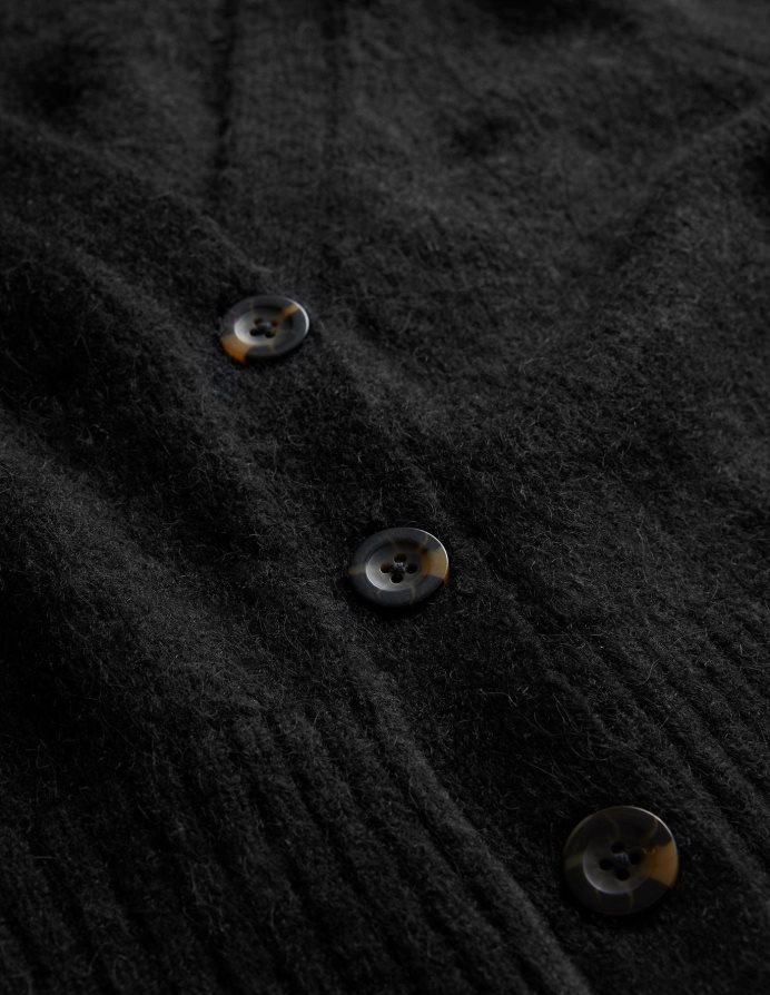 μαύρος είδη ένδυσης αφράτη cropped ζακέτα με λαιμόκοψη Boden γυναίκες 464PH81609