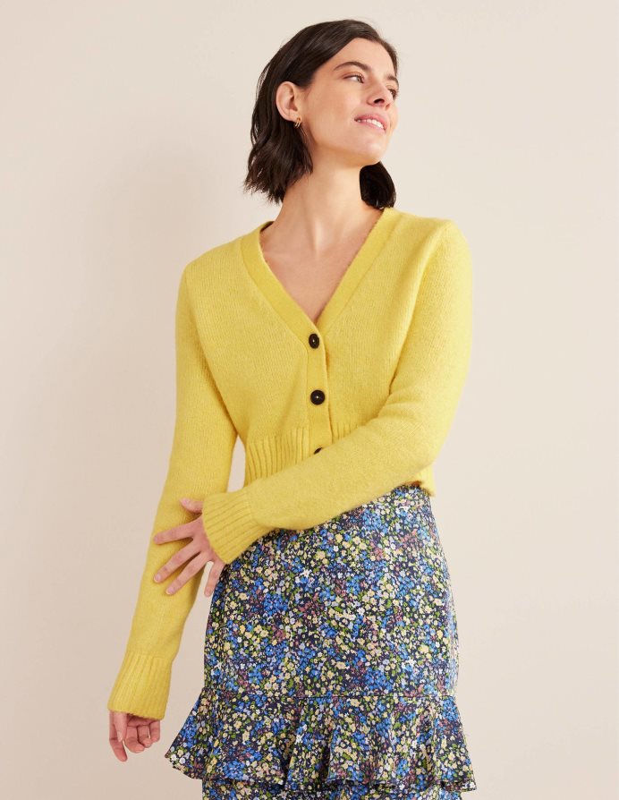 αγριομέλισσα είδη ένδυσης αφράτη cropped ζακέτα με λαιμόκοψη Boden γυναίκες 464PH81673