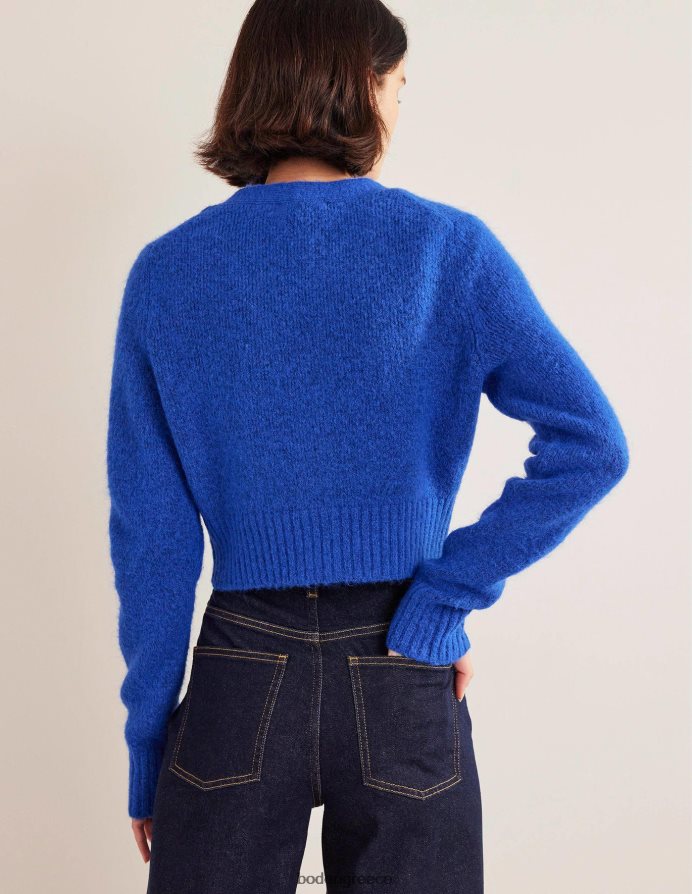 κορυφή είδη ένδυσης αφράτη cropped ζακέτα με λαιμόκοψη Boden γυναίκες 464PH81915