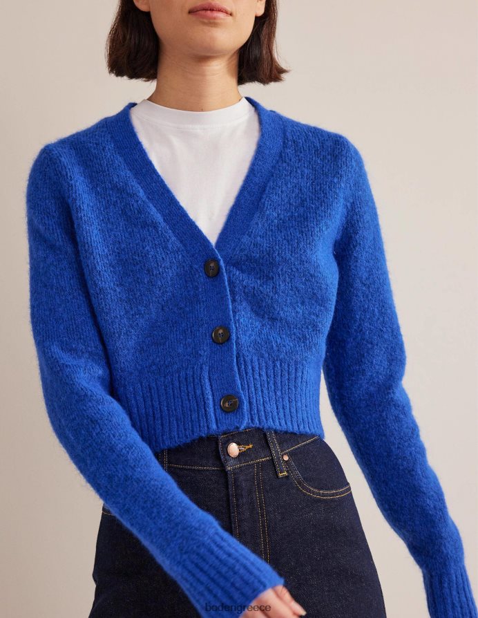 κορυφή είδη ένδυσης αφράτη cropped ζακέτα με λαιμόκοψη Boden γυναίκες 464PH81915