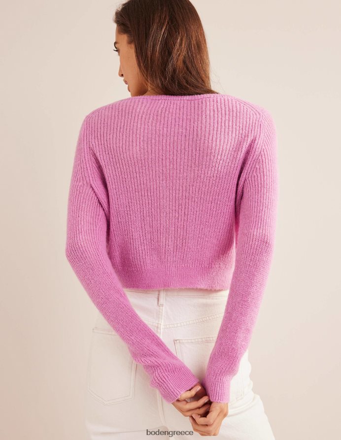 τριαντάφυλλο λεβάντας είδη ένδυσης αφράτη cropped ζακέτα Boden γυναίκες 464PH82105