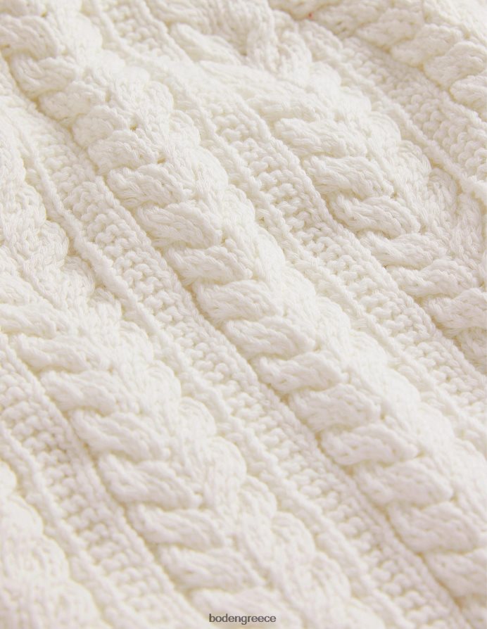 ζεστό ελεφαντόδοντο είδη ένδυσης cropped ζακέτα με φιόγκο Boden γυναίκες 464PH8627