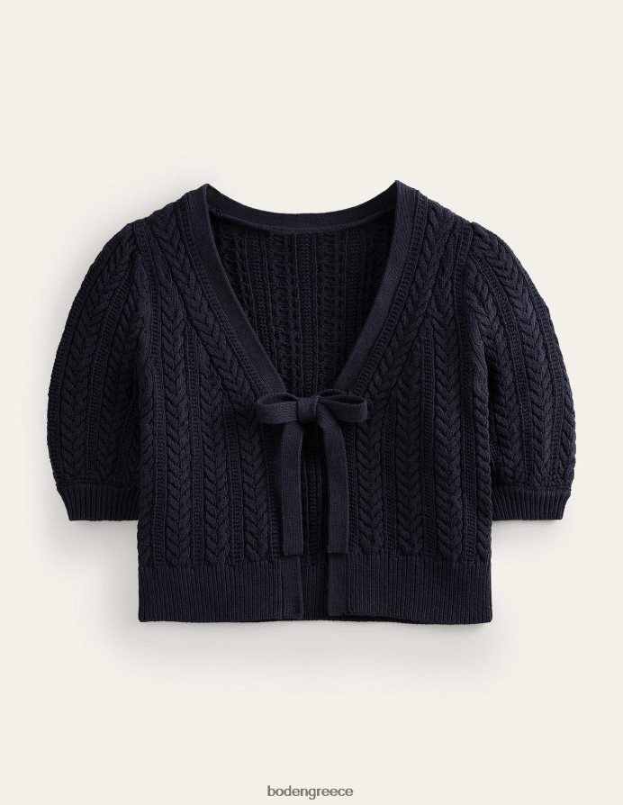 ΠΟΛΕΜΙΚΟ ΝΑΥΤΙΚΟ είδη ένδυσης cropped ζακέτα με φιόγκο Boden γυναίκες 464PH8632