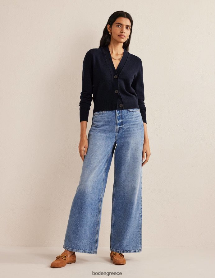 ΠΟΛΕΜΙΚΟ ΝΑΥΤΙΚΟ είδη ένδυσης cropped cashmere v ζακέτα Boden γυναίκες 464PH82464