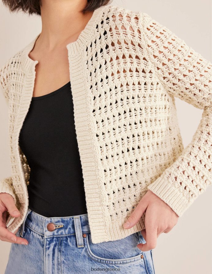 ζεστό ελεφαντόδοντο είδη ένδυσης cropped crochet ζακέτα Boden γυναίκες 464PH81228