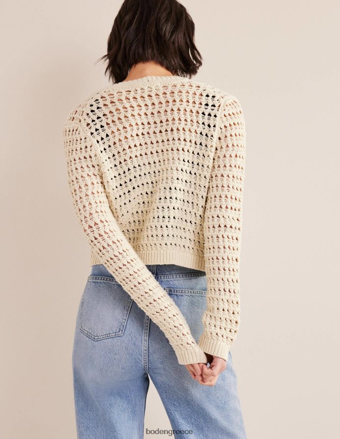 ζεστό ελεφαντόδοντο είδη ένδυσης cropped crochet ζακέτα Boden γυναίκες 464PH81228