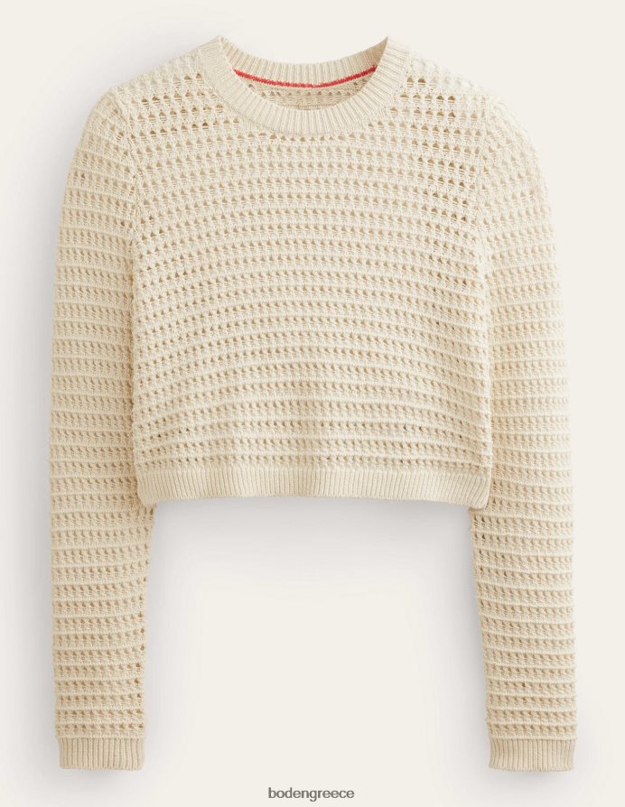ζεστό ελεφαντόδοντο είδη ένδυσης cropped jumper με βελονάκι Boden γυναίκες 464PH81166