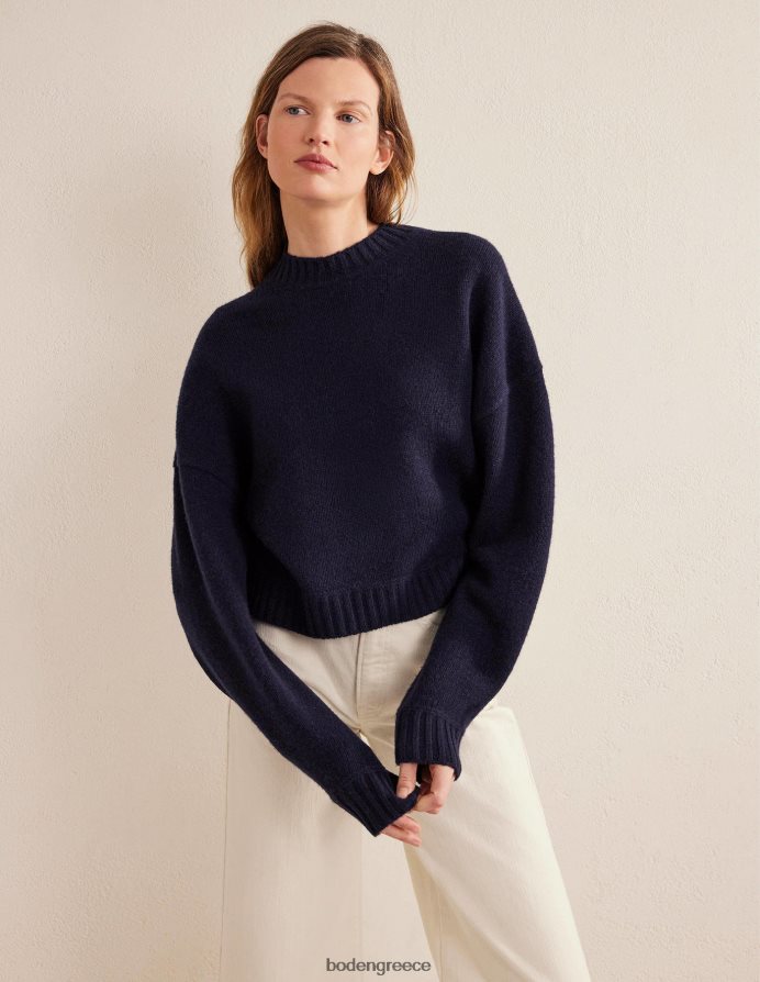 ΠΟΛΕΜΙΚΟ ΝΑΥΤΙΚΟ είδη ένδυσης βουρτσισμένο μαλλί cropped jumper Boden γυναίκες 464PH81401