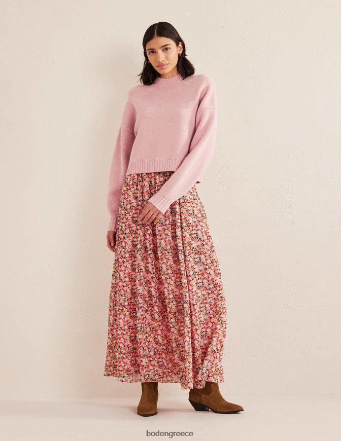 ροζ κιμωλίας είδη ένδυσης βουρτσισμένο μαλλί cropped jumper Boden γυναίκες 464PH81550