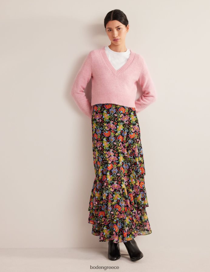 καμέο ροζ είδη ένδυσης αφράτο cropped jumper με λαιμόκοψη Boden γυναίκες 464PH81743