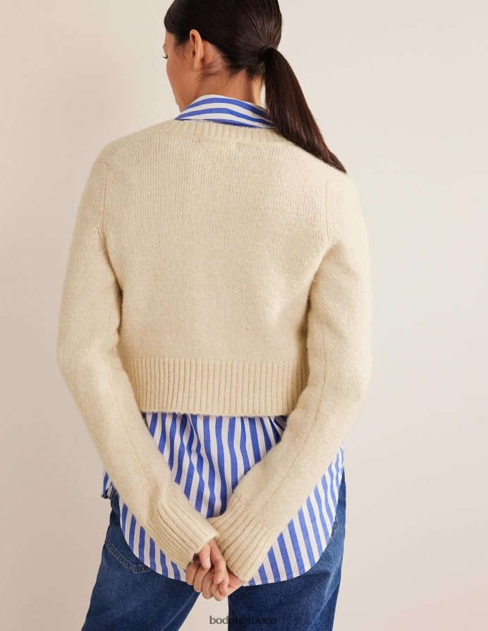 σκοινί είδη ένδυσης αφράτο cropped jumper με λαιμόκοψη Boden γυναίκες 464PH82074