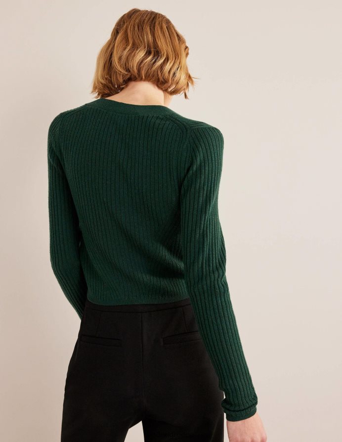 σμαραγδένια νύχτα είδη ένδυσης ζακέτα με ριπ cropped merino Boden γυναίκες 464PH81649