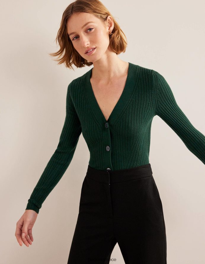 σμαραγδένια νύχτα είδη ένδυσης ζακέτα με ριπ cropped merino Boden γυναίκες 464PH81649