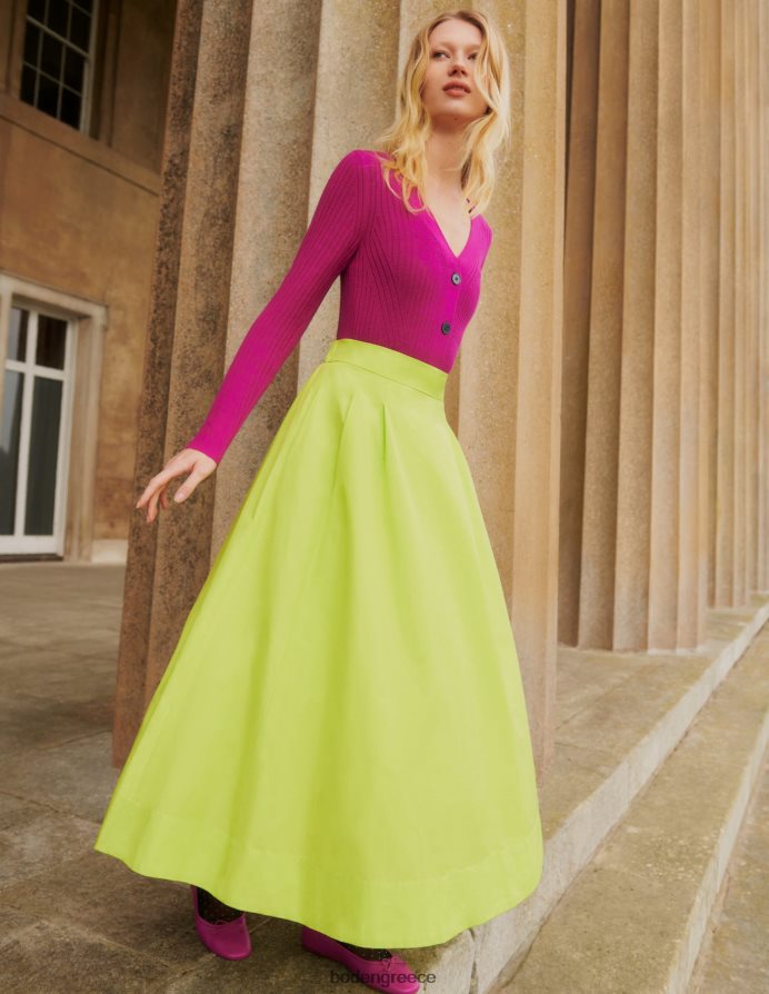 τριαντάφυλλο βιολετί είδη ένδυσης ζακέτα με ριπ cropped merino Boden γυναίκες 464PH82133