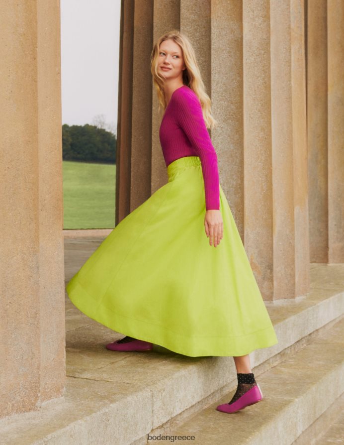 τριαντάφυλλο βιολετί είδη ένδυσης ζακέτα με ριπ cropped merino Boden γυναίκες 464PH82133