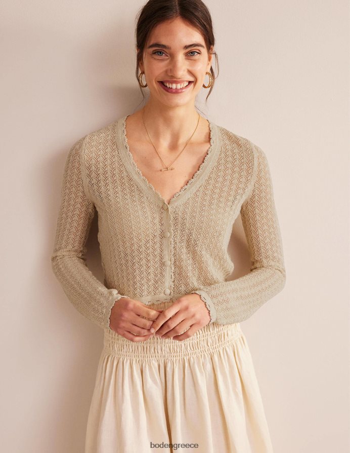 χρυσή λάμψη είδη ένδυσης cropped pointelle ζακέτα Boden γυναίκες 464PH81664