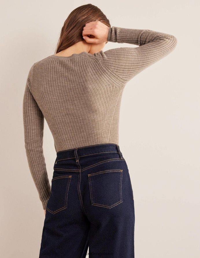 σκούρο μινκ μελανζέ είδη ένδυσης ραβδωτό jumper merino Boden γυναίκες 464PH81204