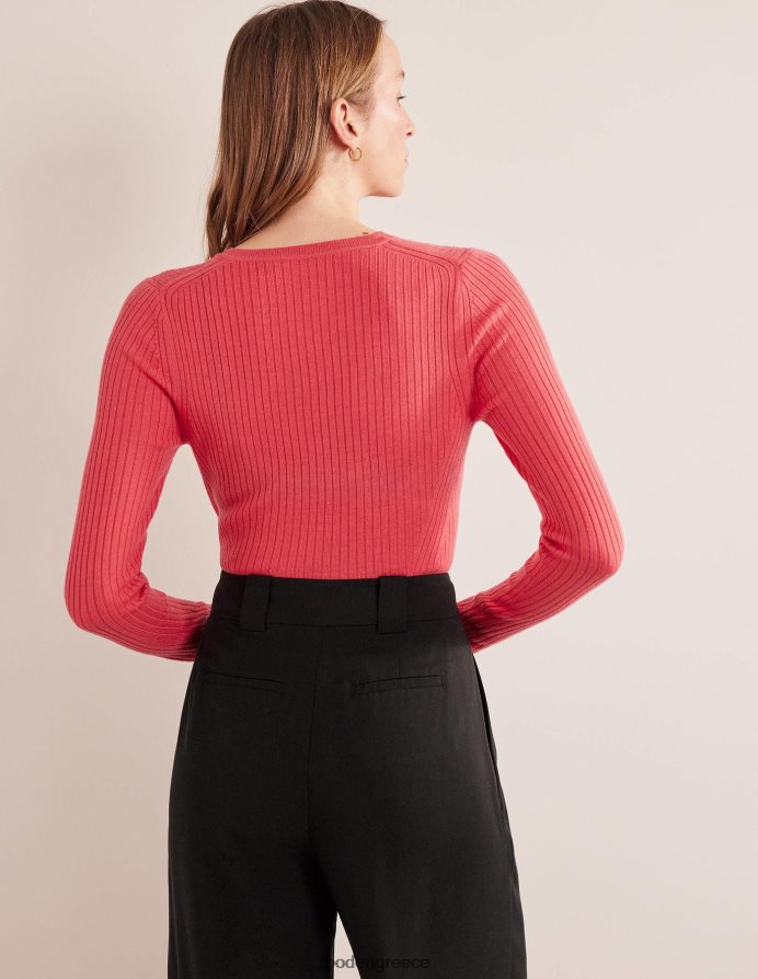 κοράλλι είδη ένδυσης ραβδωτό jumper merino Boden γυναίκες 464PH82088