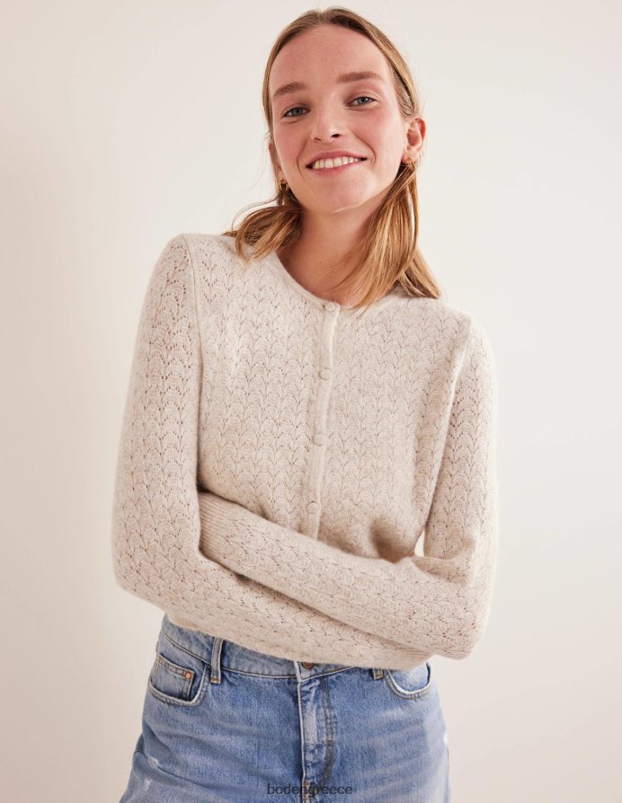 melange βρώμης είδη ένδυσης μακρυμάνικη ζακέτα pointelle Boden γυναίκες 464PH82145