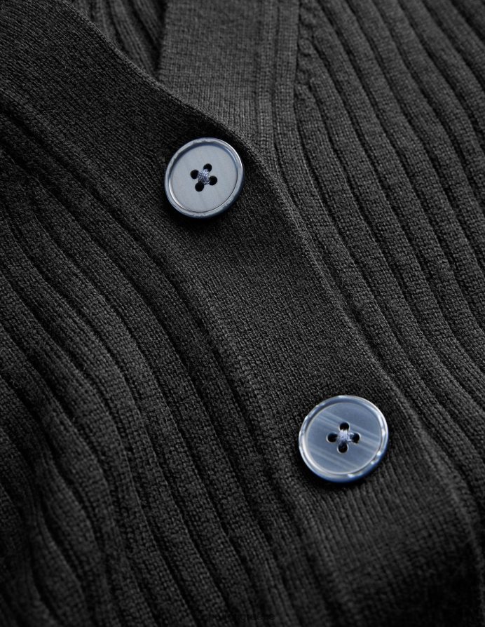 μαύρος είδη ένδυσης ραβδωτό merino v ζακέτα Boden γυναίκες 464PH81291