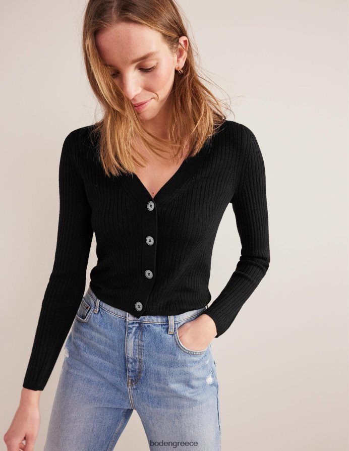 μαύρος είδη ένδυσης ραβδωτό merino v ζακέτα Boden γυναίκες 464PH81291