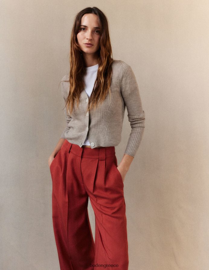 μελανζέ τσιντσιλά είδη ένδυσης ραβδωτό merino v ζακέτα Boden γυναίκες 464PH82441