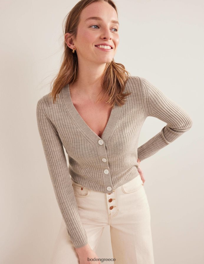 μελανζέ τσιντσιλά είδη ένδυσης ραβδωτό merino v ζακέτα Boden γυναίκες 464PH82441