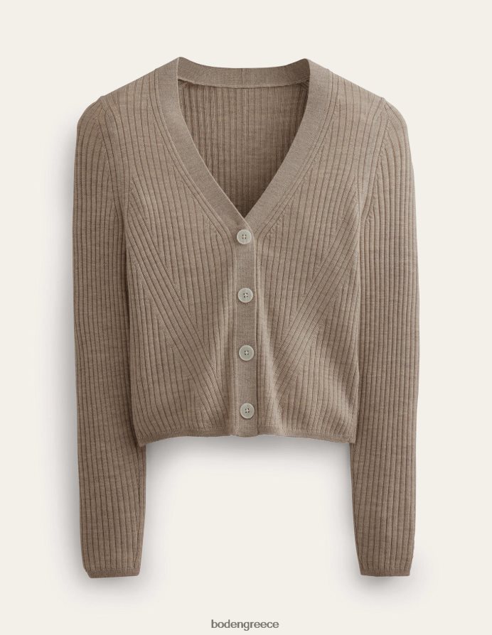 μελανζέ τσιντσιλά είδη ένδυσης ραβδωτό merino v ζακέτα Boden γυναίκες 464PH82441