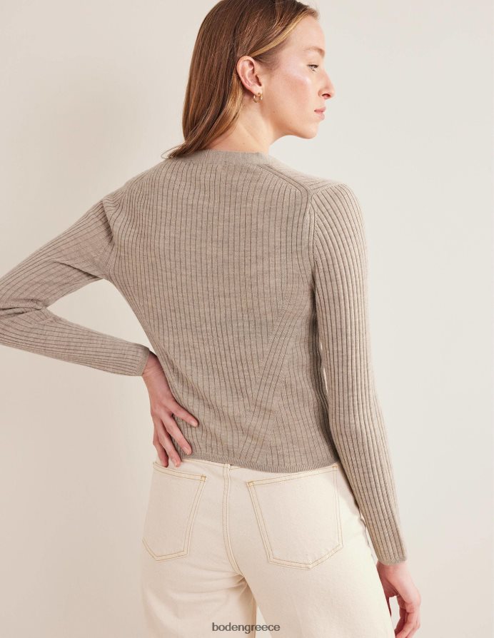 μελανζέ τσιντσιλά είδη ένδυσης ραβδωτό merino v ζακέτα Boden γυναίκες 464PH82441