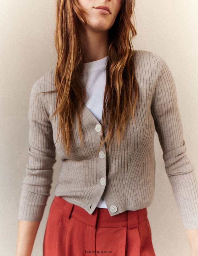 μελανζέ τσιντσιλά είδη ένδυσης ραβδωτό merino v ζακέτα Boden γυναίκες 464PH82441