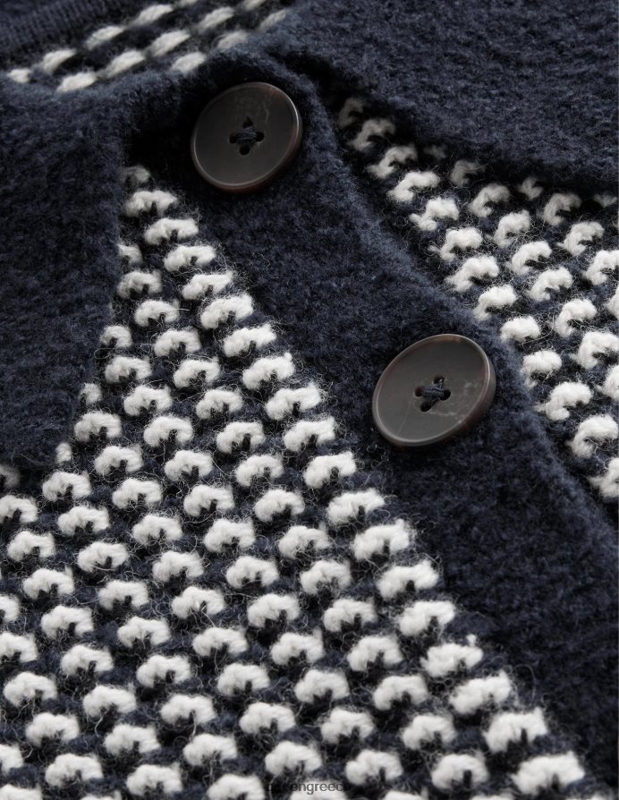 navy geo ζακάρ είδη ένδυσης κοντομάνικη ζακέτα Boden γυναίκες 464PH81508